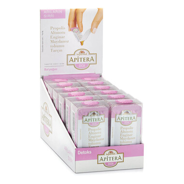 Apitera - Apitera Dox 7 g x 84 Adet (Propolis, Bal, Maydanoz Tohumu, Altınotu) Apitera - Apitera Dox 7 g x 84 Adet (Propolis, Bal, Maydanoz Tohumu, Altınotu)