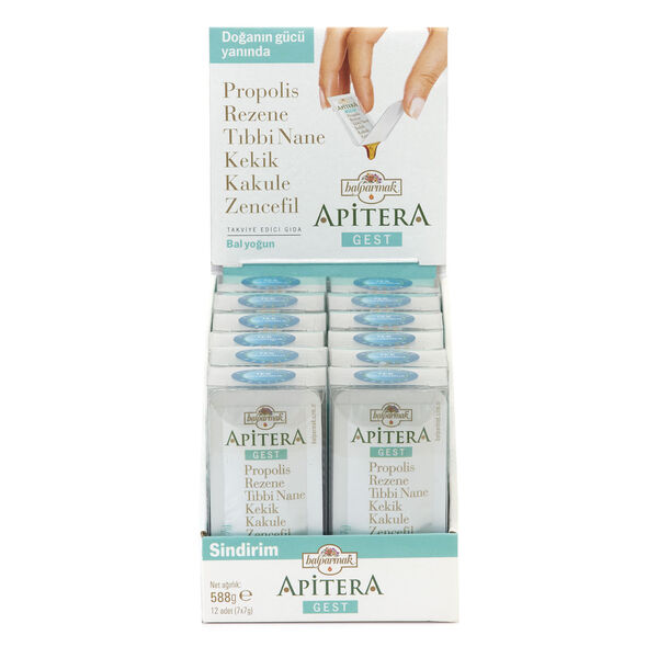 Apitera Gest 7g X 84 Pieces (Propolis, Honey, Fennel, Thyme, Mint)