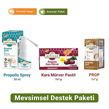 Apitera Mevsimsel Destek Paketi (Prop, Pastil, Sprey) - Apitera