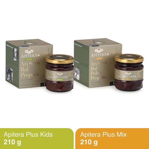 Apitera Plus 2'li Aile Paketi (210 g Apitera Plus Kids ve Apitera Plus Mix)