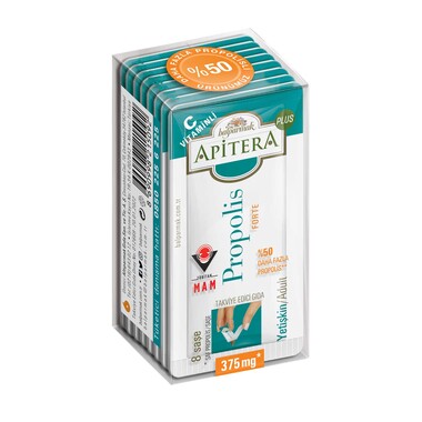 Apitera Plus Forte Propolis C Vitaminli 375 mg x 8 Adet - 1