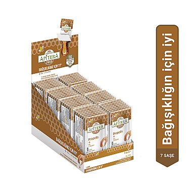 Apitera PROP Doğal Bal, C Vitamini ve 175 mg Propolis İçeren Takviye Edici 56'lı Saşe - Apitera