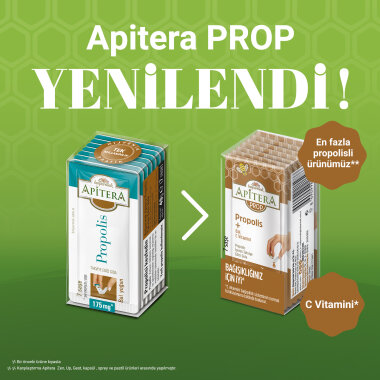 Apitera PROP Doğal Bal, C Vitamini ve 175 mg Propolis İçeren Takviye Edici 56'lı Saşe - Apitera (1)