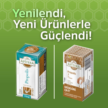 Apitera PROP Doğal Bal, C Vitamini ve 175 mg Propolis İçeren Takviye Edici 7’li Saşe - Apitera (1)
