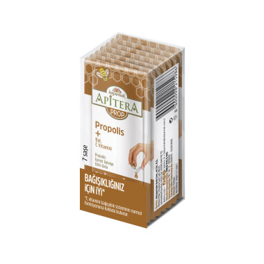 Apitera PROP Doğal Bal, C Vitamini ve 175 mg Propolis İçeren Takviye Edici 7’li Saşe - Apitera