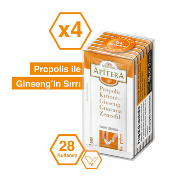 Apitera Up 7 g x 28 Adet (Propolis, Bal, Kırmızı Giseng, Guarana) - 1