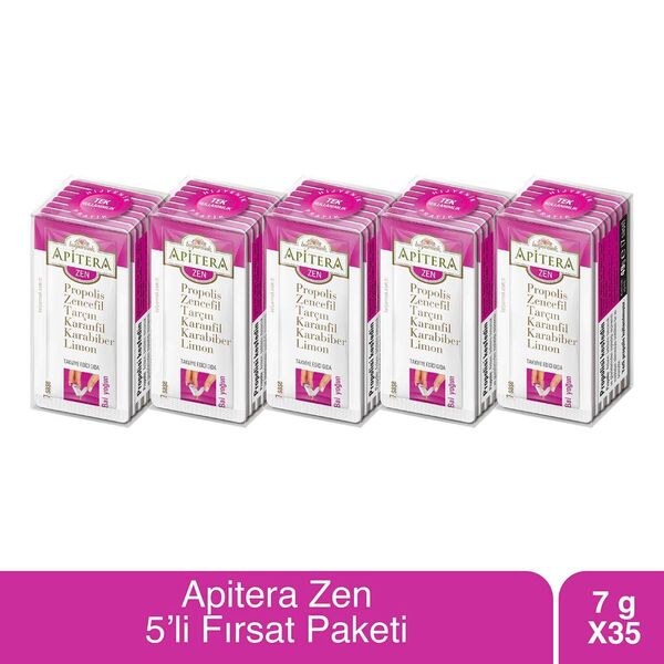 Apitera Zen 7g X 35 Pieces (Propolis, Honey, Ginger, Lemon)