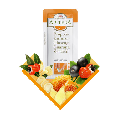Apitera Up 7 g x 7 Adet (Kırmızı Ginseng, Propolis, Guarana, Zencefil, Bal) - Thumbnail
