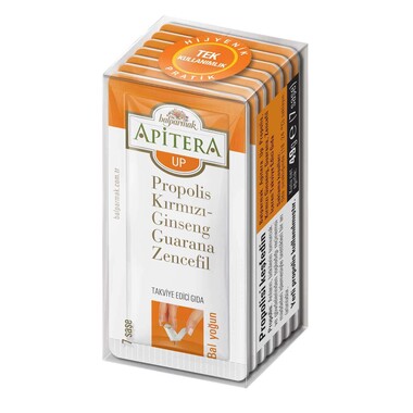 Apitera Up 7 g x 7 Adet (Kırmızı Ginseng, Propolis, Guarana, Zencefil, Bal) - Apitera
