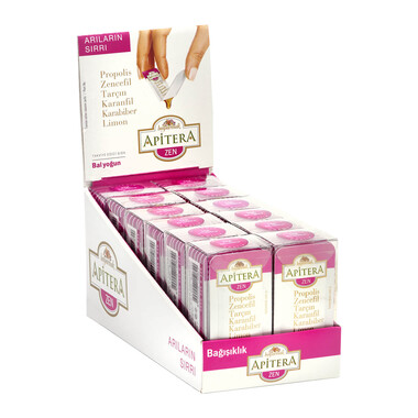 Apitera - Apitera Zen 7 g x 84 Adet (Propolis, Bal, Zencefil, Limon) Apitera - Apitera Zen 7 g x 84 Adet (Propolis, Bal, Zencefil, Limon)