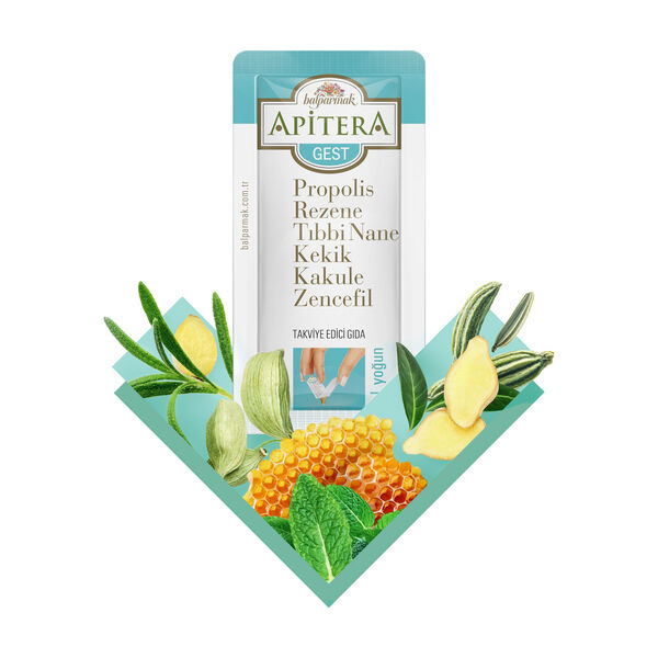 Apitera Gest 7 g x 7 Adet (Rezene, Propolis, Tıbbi Nane, Kekik, Kakule, Zencefil, Bal)