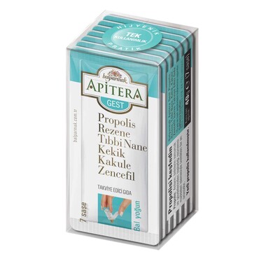 Apitera Gest 7 g x 7 Adet (Rezene, Propolis, Tıbbi Nane, Kekik, Kakule, Zencefil, Bal) - 1