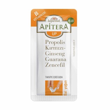 Apitera Up Plus 7 g x 7 Adet (Propolis, Bal, Kırmızı Giseng, B Vitamini( B6, B12, B5, B2, B3) - Thumbnail