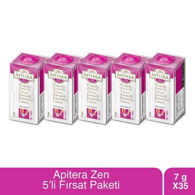 Apitera Zen 7 g x 35 Adet (Propolis, Bal, Zencefil, Limon) - Apitera