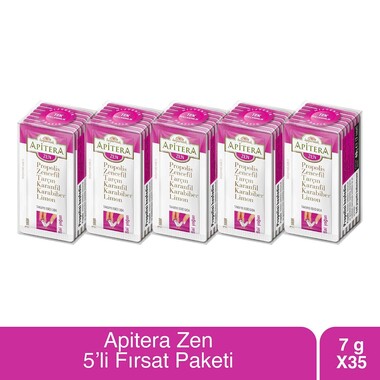 Apitera - Apitera Zen 7 g x 35 Adet (Propolis, Bal, Zencefil, Limon) Apitera - Apitera Zen 7 g x 35 Adet (Propolis, Bal, Zencefil, Limon)