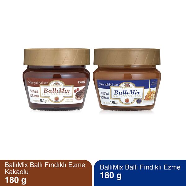 Balparmak BallıMix 2'li Fırsat Paketi (180 g Ballımix Fındık ve Ballımix Kakao)
