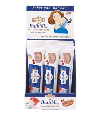 BallıMix Ballı Fındık Ezmesi 40 g Tüp x 12 Adet - 3