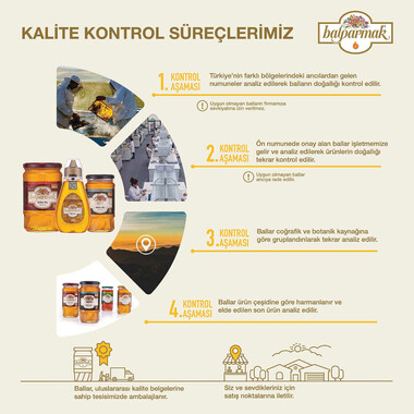 Balparmak Chestnut Honey 460 g and Apitera Zen 7 g X 7 - 3