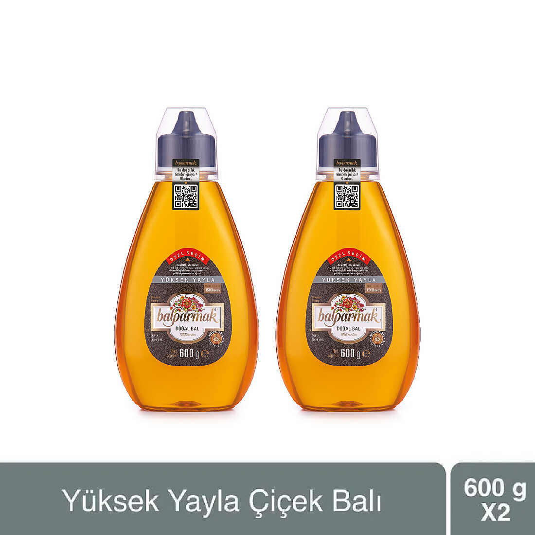 Balparmak Çıtkapak Yüksek Yayla Çiçek Balı (Özel Seçim) 600 g x 2 Adet