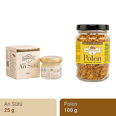 Balparmak Doğal Arı Sütü 25 g + Doğal Arı Poleni 100 g - Balparmak