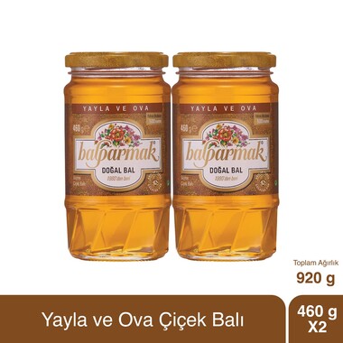 Balparmak Meadows and Plains Blossom Honey 460 g X 2 - Thumbnail
