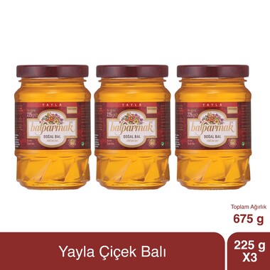 Balparmak Yayla Çiçek Balı 225 g x 3 Adet - 1