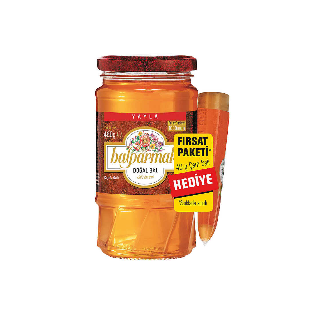Balparmak Yayla Çiçek Balı 460 g (Tüp Çam Balı Hediyeli)