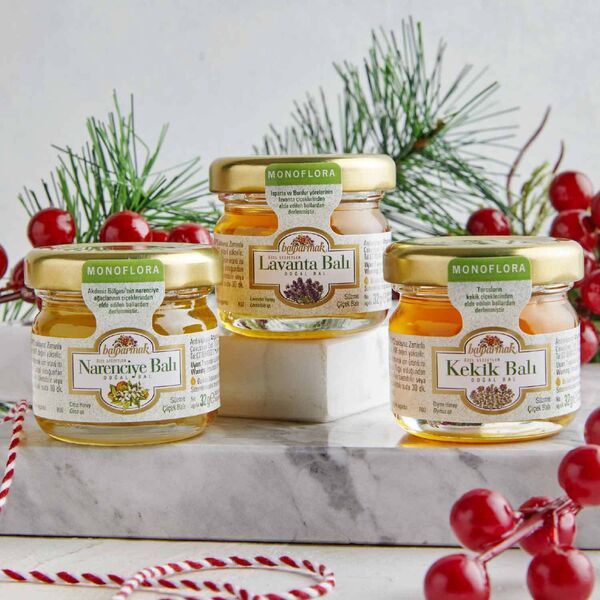 Monoflora Deneme Paketi 32 G x 3 (Narenciye Balı, Lavanta Balı, Kekik Balı)